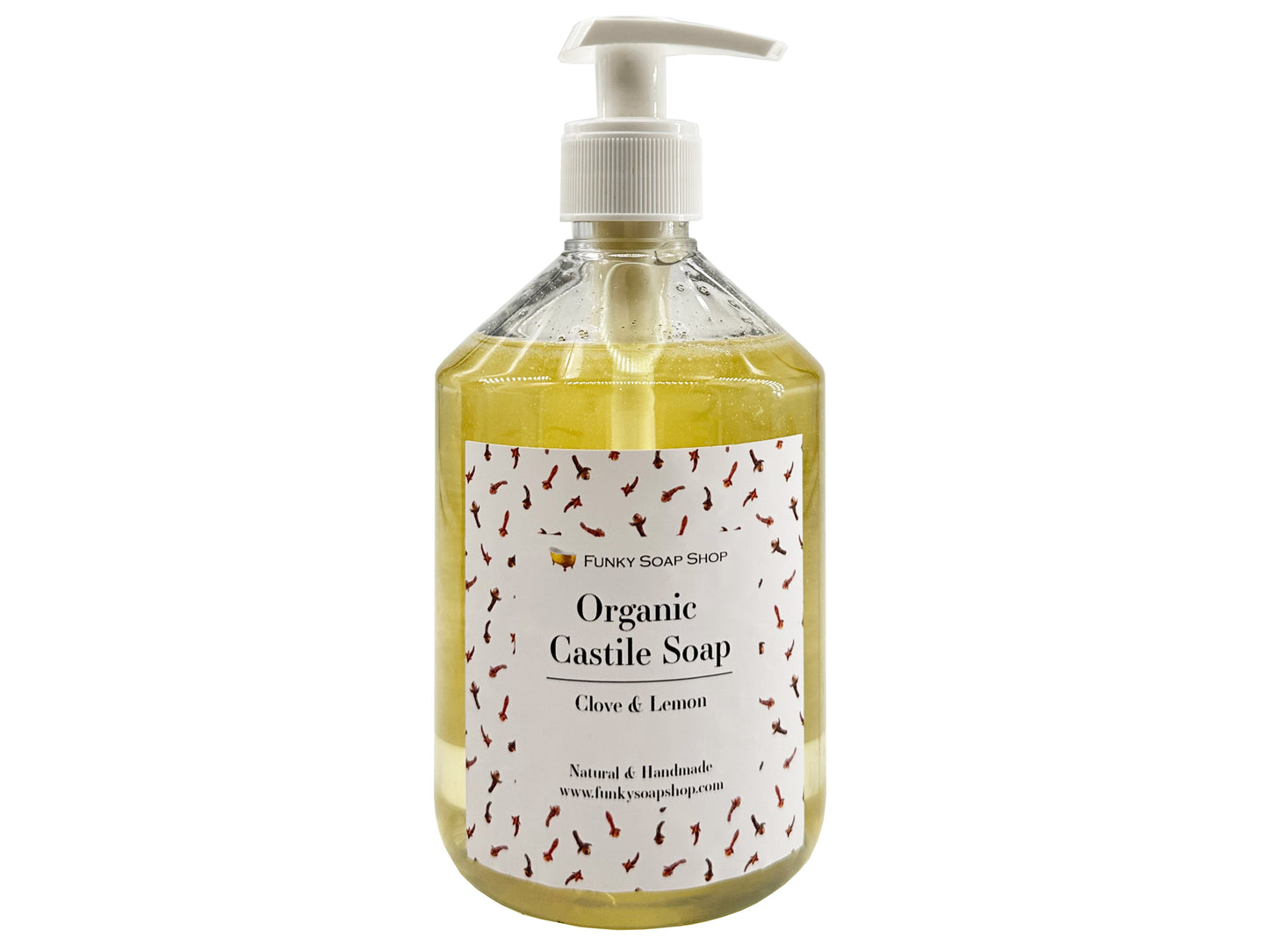 Organic Liquid Castile Soap with Clove & Lemon
