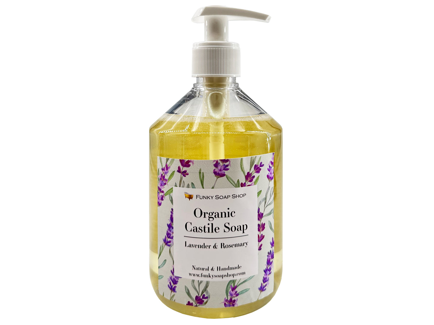 Organic Liquid Castile Soap with Lavender & Rosemary