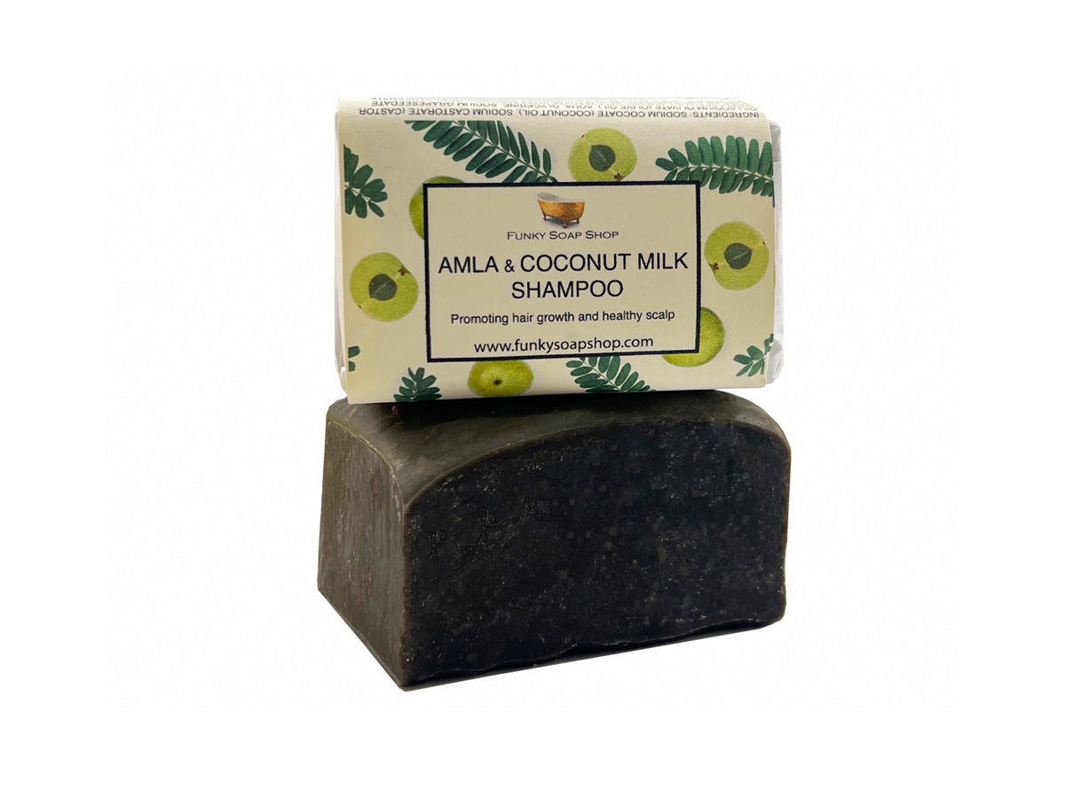 Amla & Coconut Milk Shampoo Bar - Funky Soap Shop