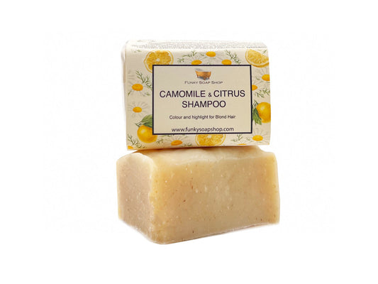 Camomile and Citrus Shampoo Bar - Funky Soap Shop