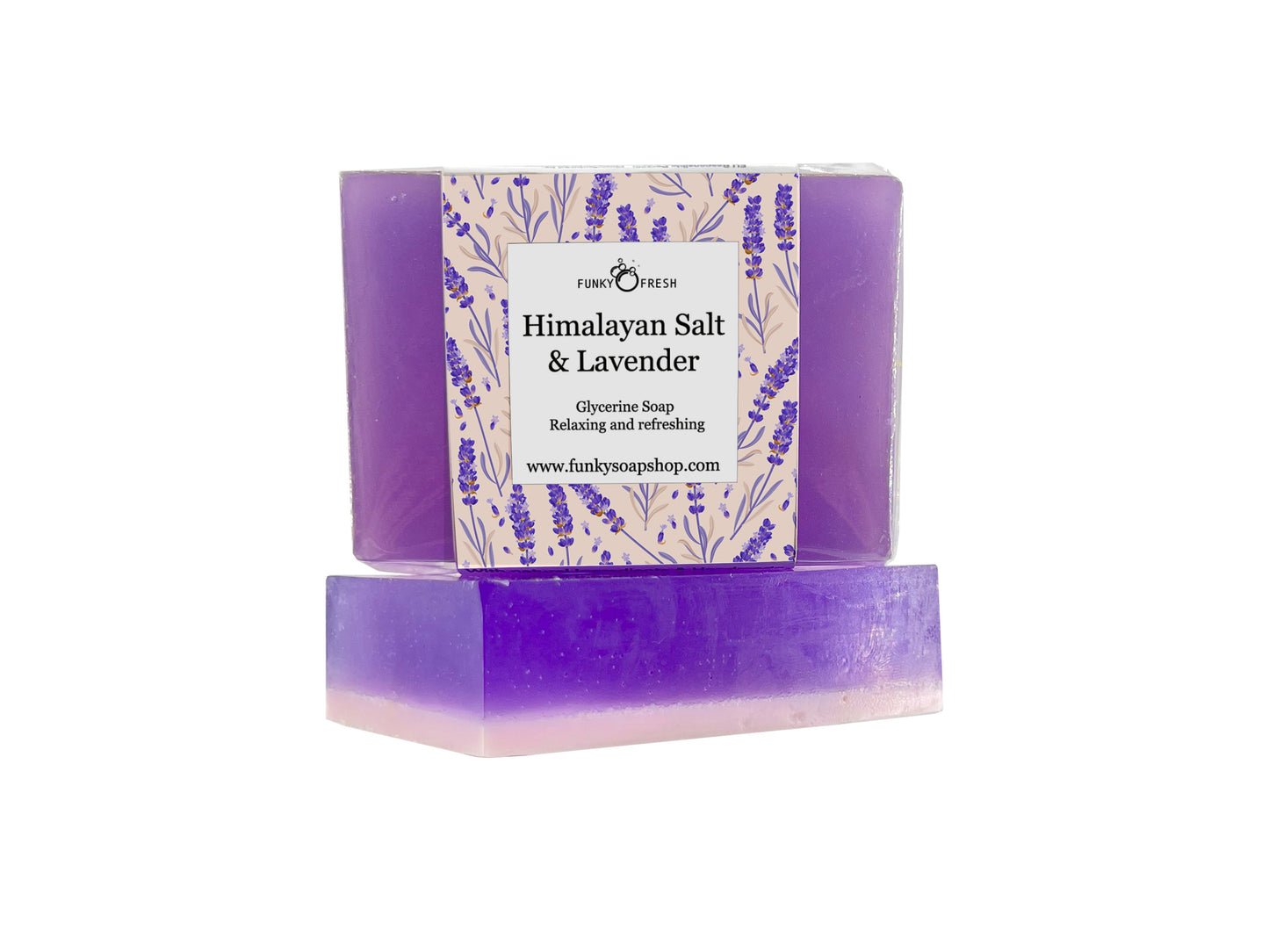 Himalayan Salt & Lavender Glycerine Soap - Funky Soap Shop