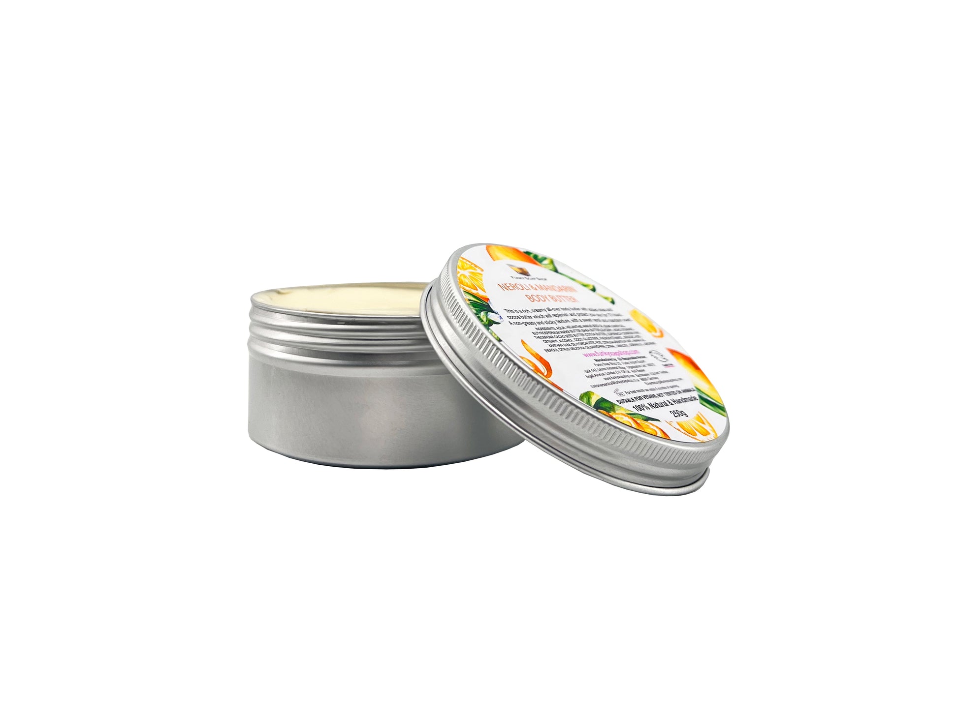 Neroli & Mandarin Rich Body Butter, Aluminium Tin - Funky Soap Shop