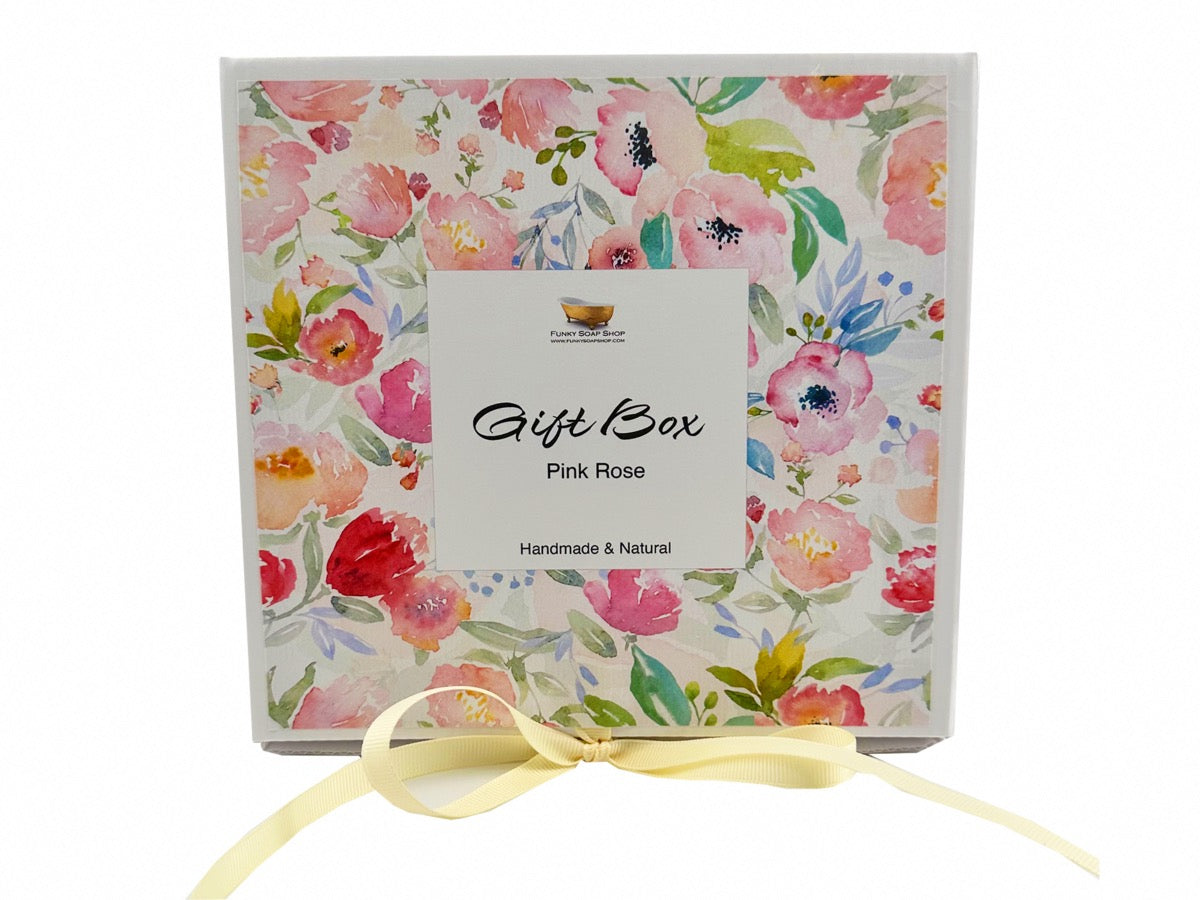 Pink Rose - Gift Box - Funky Soap Shop