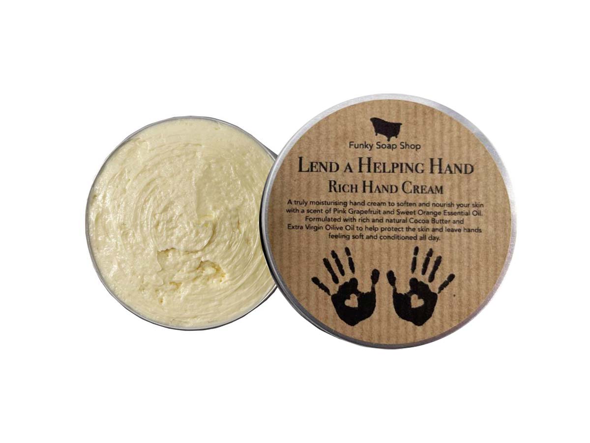 "Lend a Helping Hand" - Rich Hand Cream - Funky Soap Shop