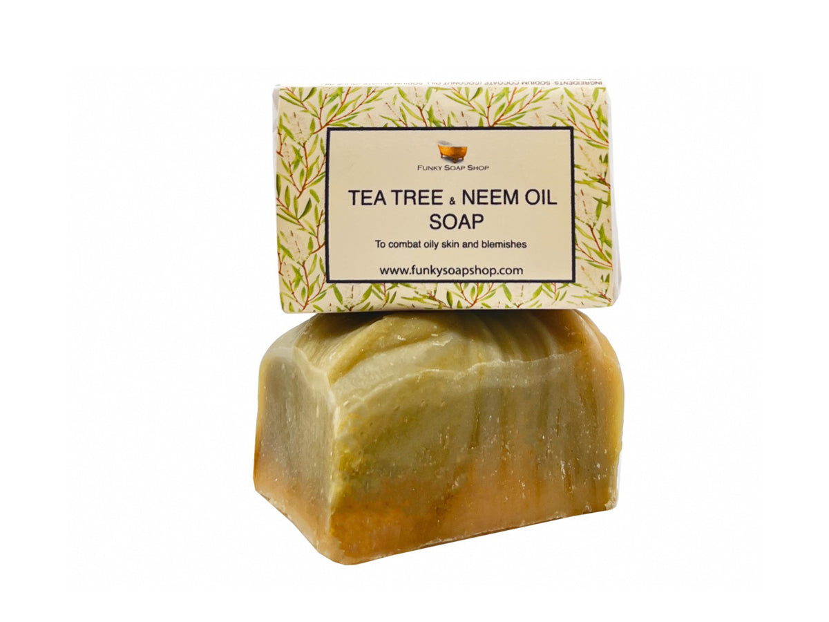 Tea Tree Neem Oil Soap Bar - Funky Soap Shop