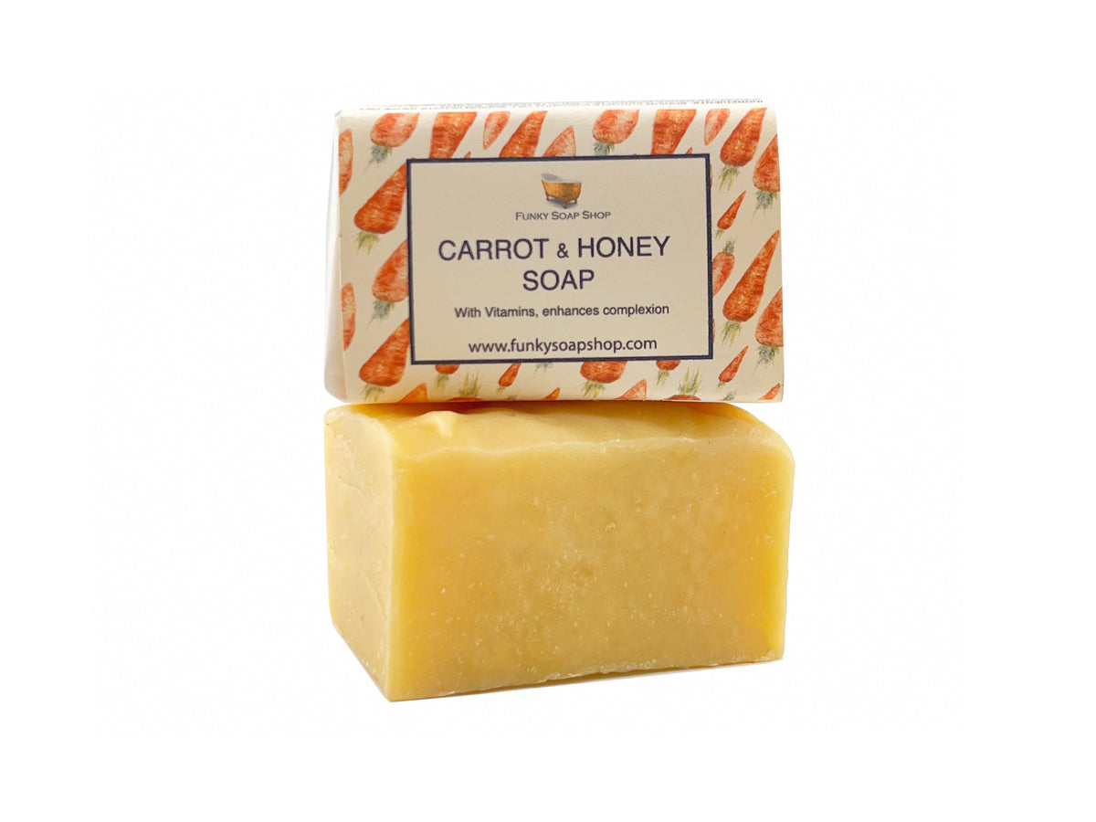 Carrot and Honey Soap Bar - Funky Soap Shop