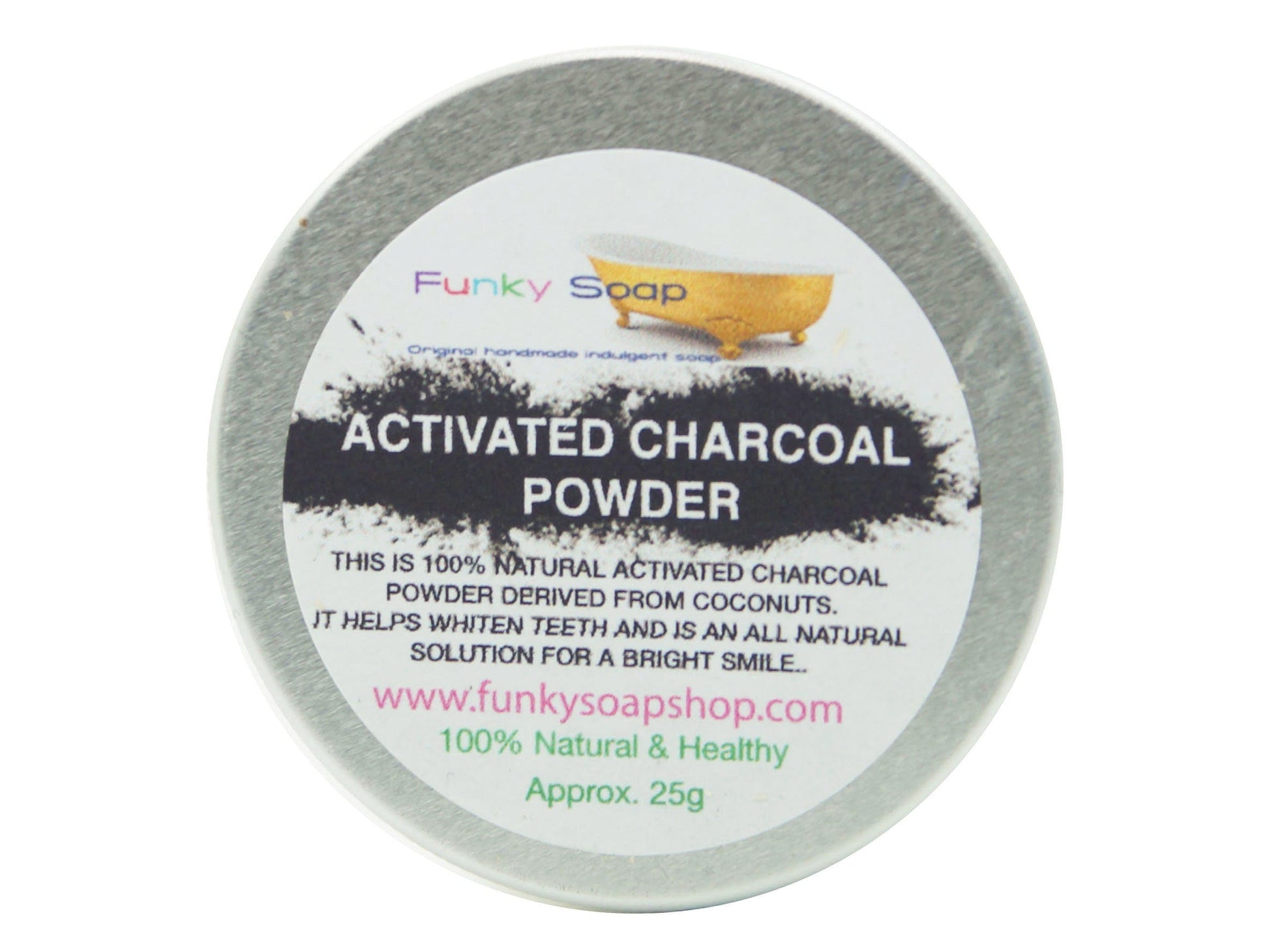 Activated Charcoal Powder, 25g - Funky Soap Shop