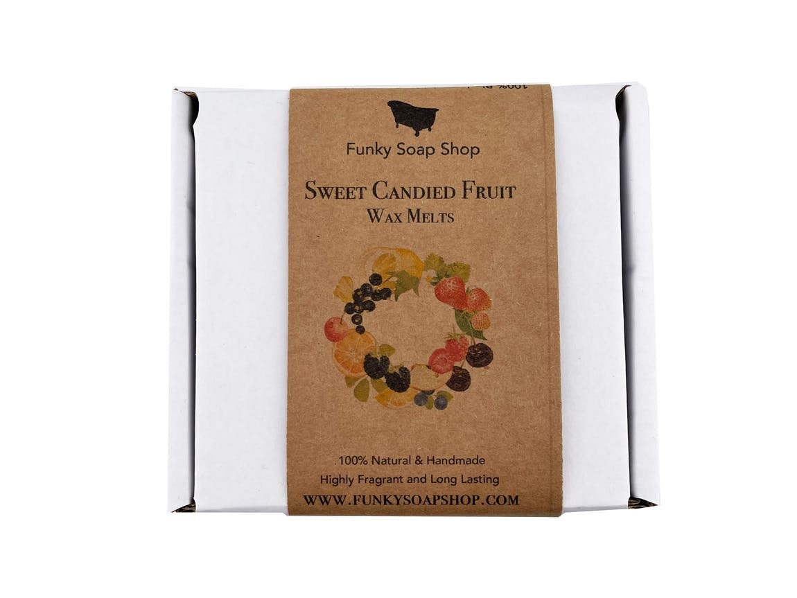 Sweet Candied Fruit Wax Melts, Winter Edition , 12 cubes 90g total - Funky Soap Shop