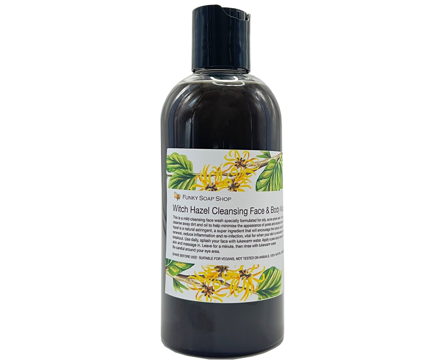 Witch Hazel Cleansing Face & Body Wash - Funky Soap Shop